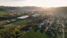Drohnenfoto vom Wirtschaftsstandort Marburg-Biedenkopf